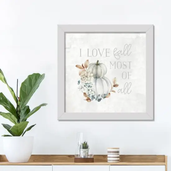 I Love Fall Print in White Frame {4}
