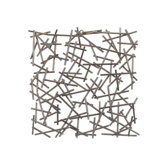 CosmoLiving by Cosmopolitan 20" Silver Contemporary Abstract Metal Wall D&eacute;cor {5}