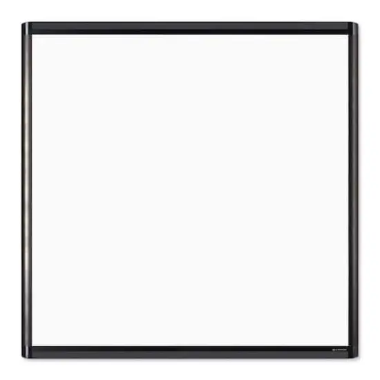 U Brands PINIT Black 36" x 36" Aluminum Frame Magnetic Dry Erase Board {1}