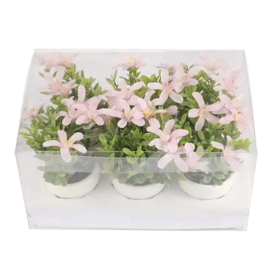 Mini Premade Boxwood Blooms in Terra Cotta Pots, 6ct. by Ashland&reg; Pink {1}