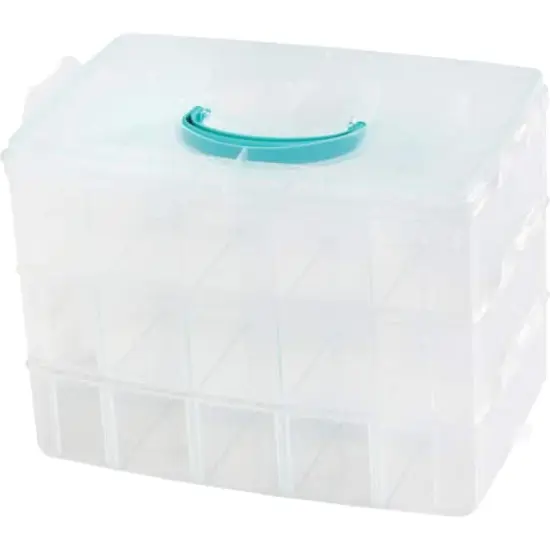 We R Memory Keepers&reg; 3-Tier Snap Box Translucent Plastic Storage Case {1}