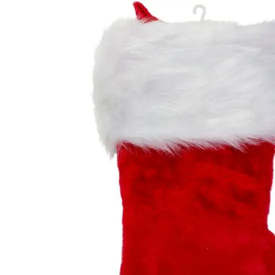 20" Luxurious Extra Plush Traditional Christmas Stocking {5}
