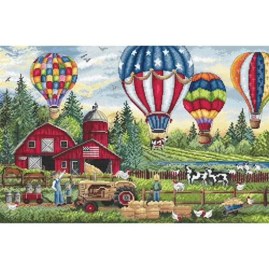 Letistitch Up Up and Away Counted Cross Stitch Kit {1}