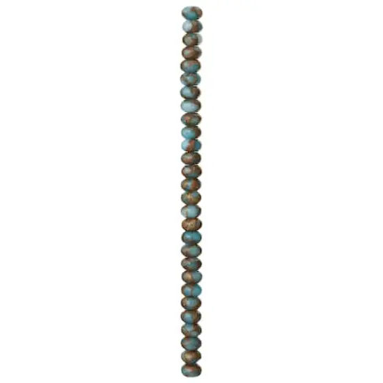 Light Blue Impression Jasper Rondelle Beads, 8mm by Bead Landing&reg; {4}