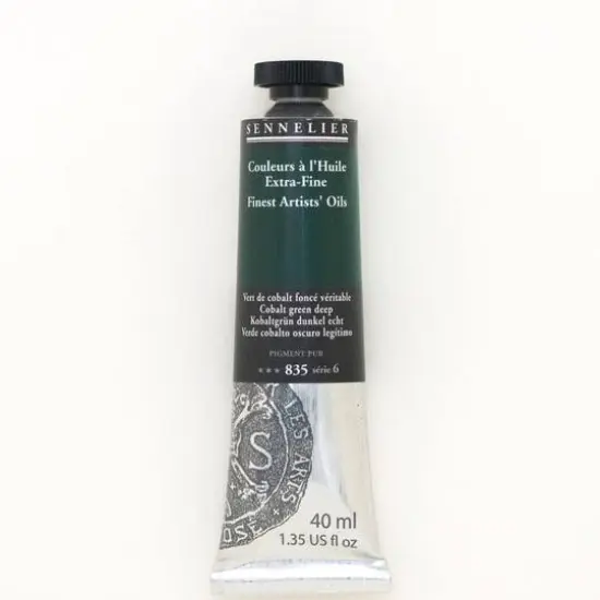 Sennelier Artists' Oil Color, 40mL 835 Cobalt Green Deep S6 {1}