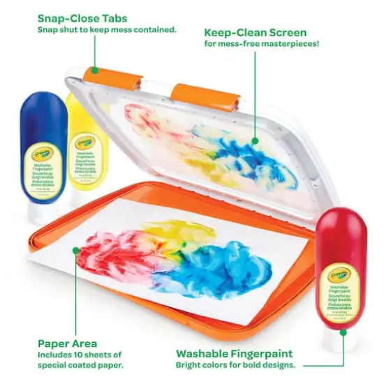 Crayola&reg; Easy-Clean Fingerpaint {5}