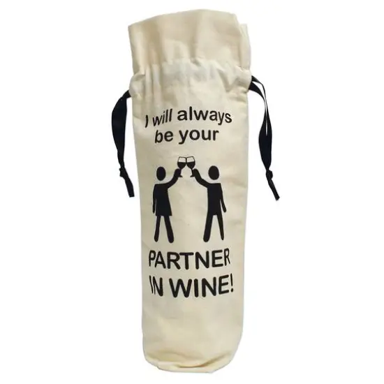 Personality Case&trade; Partners Canvas Wine Bag {1}