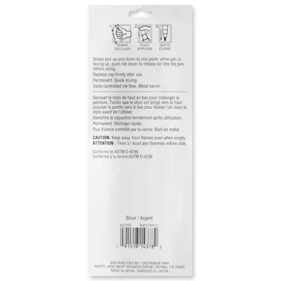 Premium Oil-Based Paint Pens by Craft Smart&reg; Silver {4}