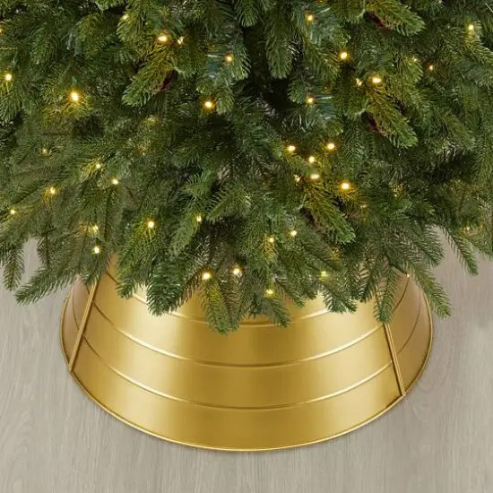 Glitzhome&reg; 26" Metal Tree Collar Gold {6}