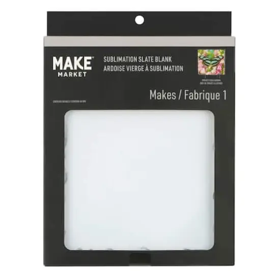 6" Square Slate Sublimation Blank by Make Market&reg; {5}