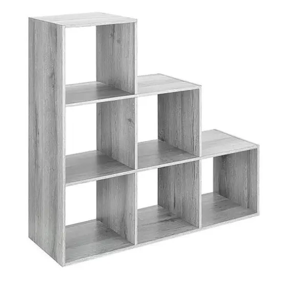 Whitmor 6 Section Step Organizer White {2}