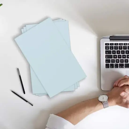 JAM Paper Tabloid Cover 11" x 17" Extra Heavyweight 110lb. Cardstock, 50 Sheets Blue {4}