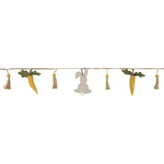 3.5ft. Plush Easter Rabbit & Carrot Twine Garland  {4}