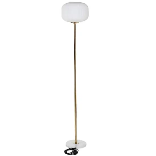 CosmoLiving by Cosmopolitan White Metal Modern Floor Lamp, 64" x 12" x 12" {7}