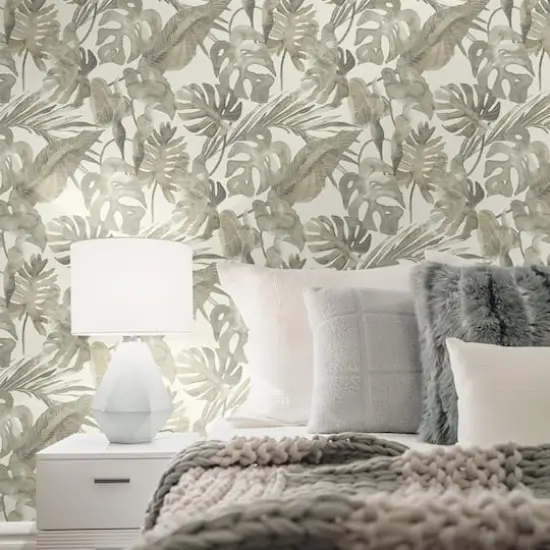 Tommy Bahama Falling Fronds Peel & Stick Wallpaper Dusk {4}