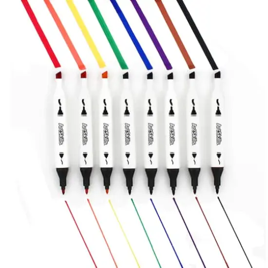 ArtSkills&reg; Chisel & Fine Dual-Tipped 8 Color Permanent Markers {1}
