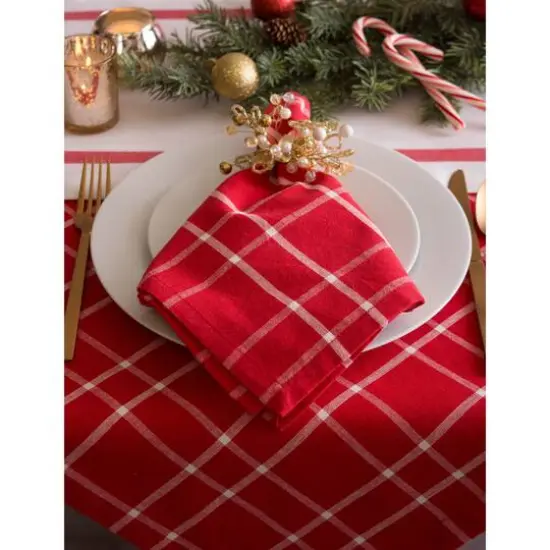 DII&reg; Holly Berry Plaid Napkin Set, 6ct. {6}