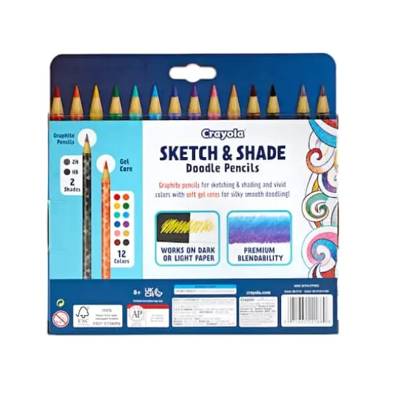 Crayola&reg; Sketch & Shade Doodle Pencils, 14ct. {5}