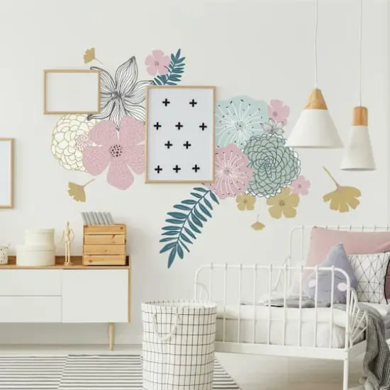 RoomMates Perennial Blooms Peel & Stick Giant Wall Decals {4}