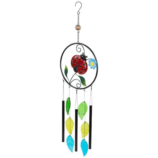 27.5" Ladybug Dreamcatcher Outdoor Garden Windchime {4}