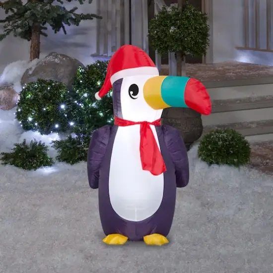 3.5ft. Airblown&reg; Inflatable Christmas Toucan {3}