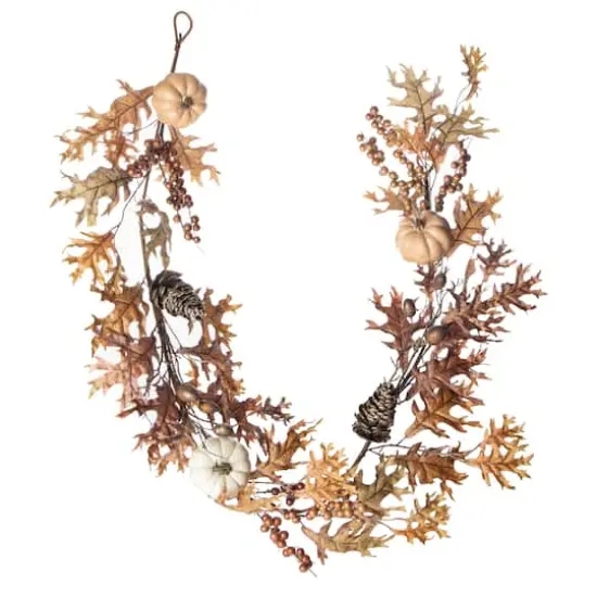 6ft. Pumpkin & Pinecone Garland by Ashland® {1}