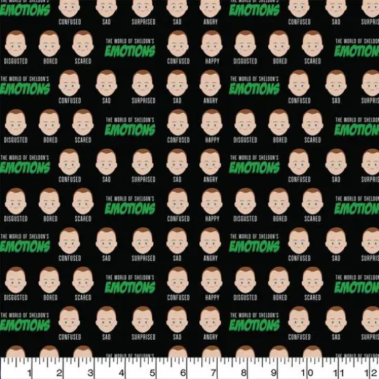 The Big Bang Theory Sheldon Precut Cotton Fabric {3}