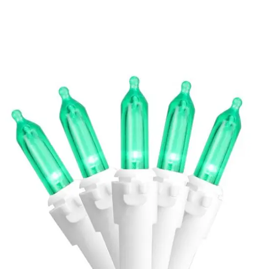 100ct. LED Mini Christmas Lights With White Wire Blue {2}