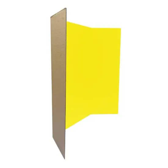 Corrugated Tri-Fold Display Board, 36" x 48" Yellow {4}