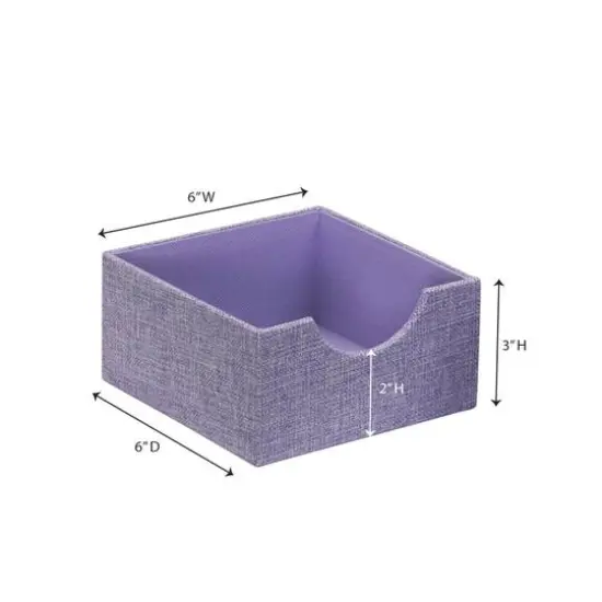 Household Essentials Square Drawer Organizers, 2ct. Purple {6}