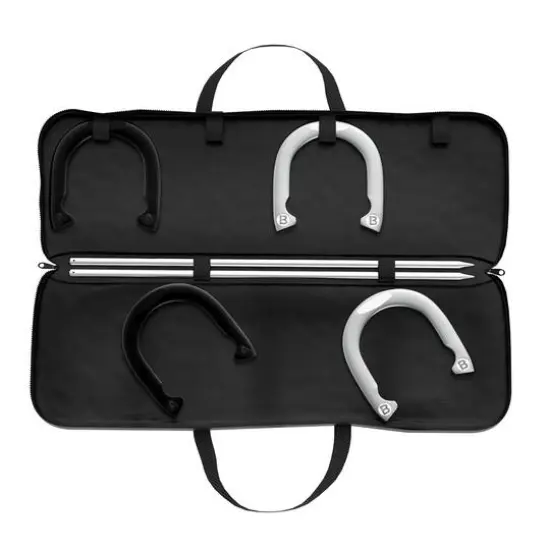 Toy Time Professional Grade Horseshoe Set with Carry Case {5}