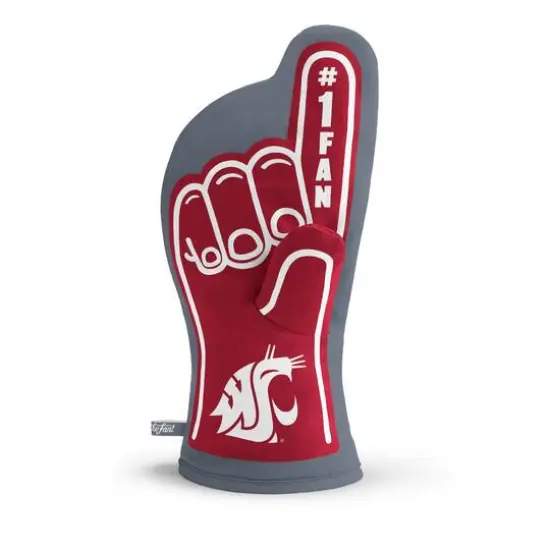Quilted No.1 Oven Mitt Washington State Cougars {1}