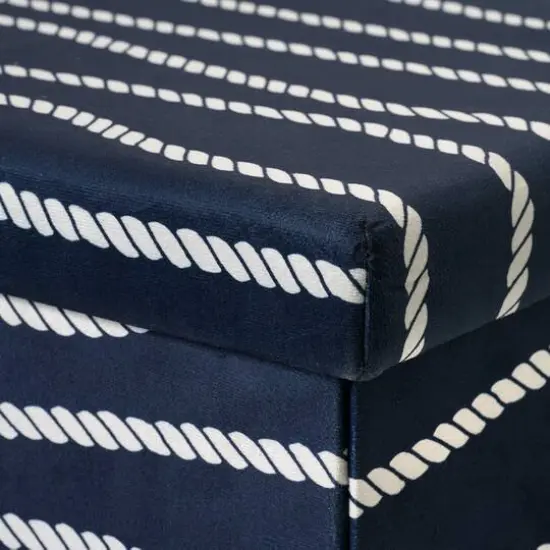 American Art Decor Treasure Trove Foldable Storage Stool - 29.92" x 14.96" {6}