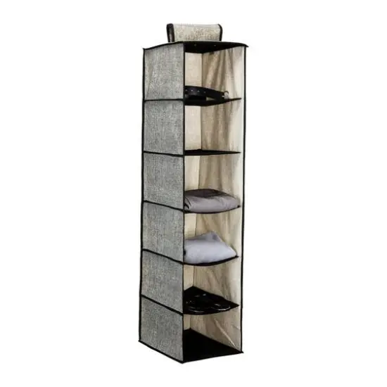 Simplify Black 6 Shelf Closet Organizer {3}