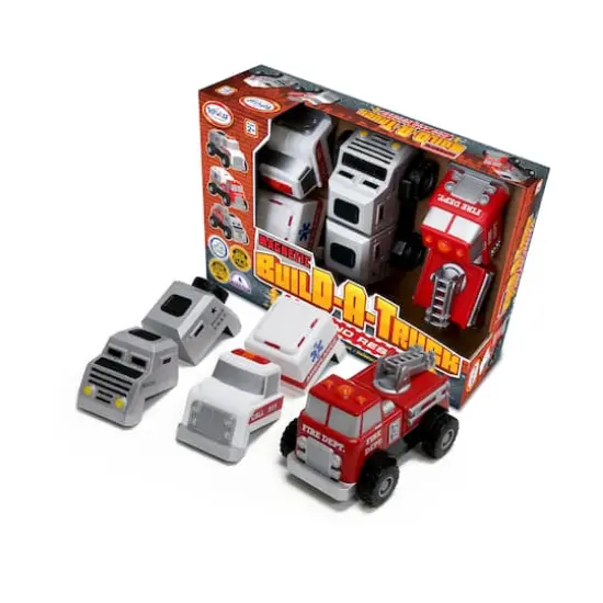 Magnetic Build-A-Truck Fire & Rescue {1}