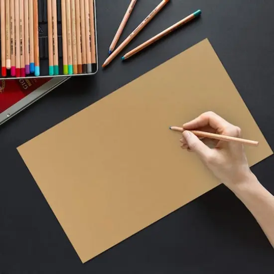 JAM Paper Matte 8.5" x 14" 28lb. Paper, 50 Sheets Tan Brown {4}