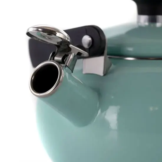 Kenmore&reg; 1.5qt. Blue Enamel on Steel Whistling Tea Kettle {5}