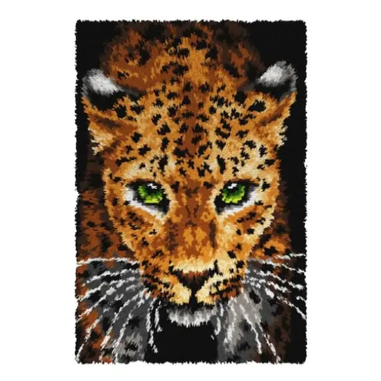 Orchidea Latch Hook Rug Kit Leopard {1}