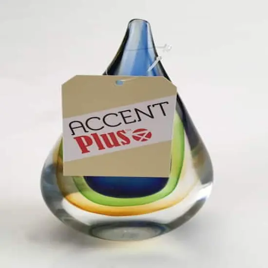 6.5" Art Glass Teardrop Figurine {4}