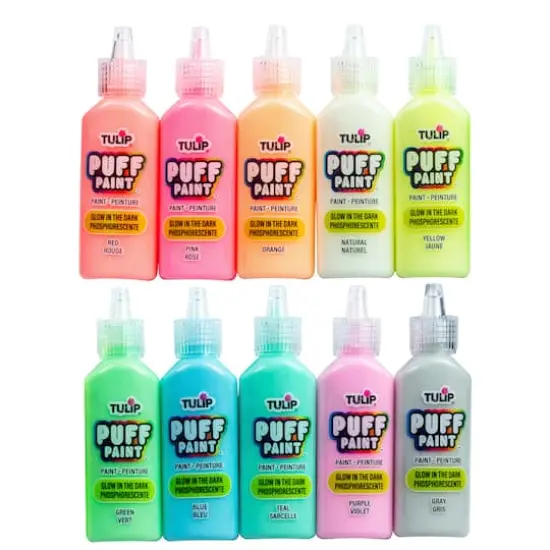 Tulip&reg; Glow-in-the-Dark Puff Paint Set {3}