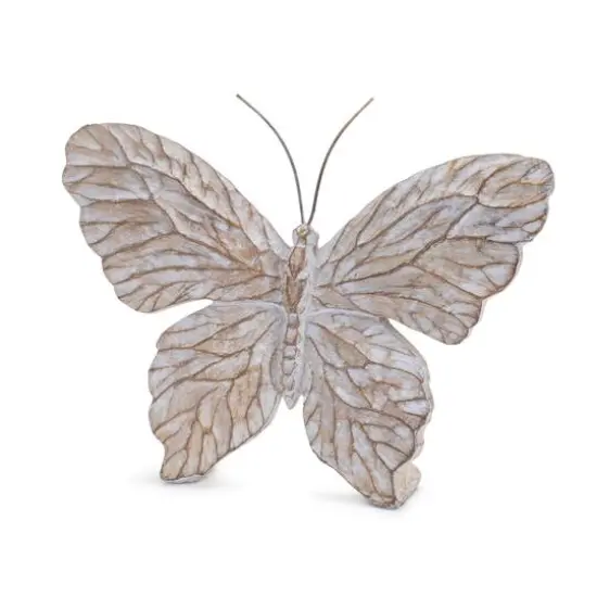 7.5" Carved Butterfly Shelf Sitter Set {4}