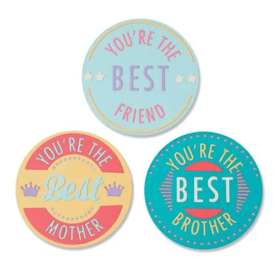 Sizzix&reg; Thinlits You're The Best Dies {3}