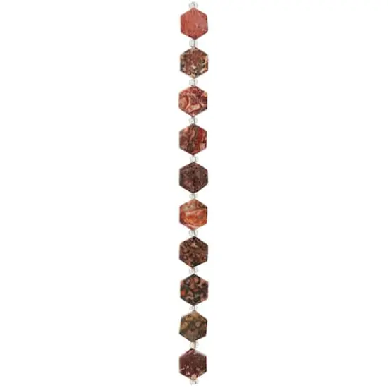 Leopard Jasper Hexagon Beads, 12mm by Bead Landing&trade; {4}