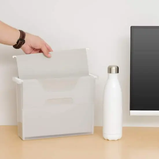 IRIS&reg; Small Open Top Plastic File Box {3}