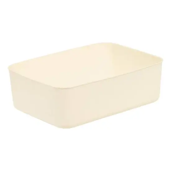 IRIS&reg; Medium Cream Nestable Storage Organizer Bins, 4ct. {7}