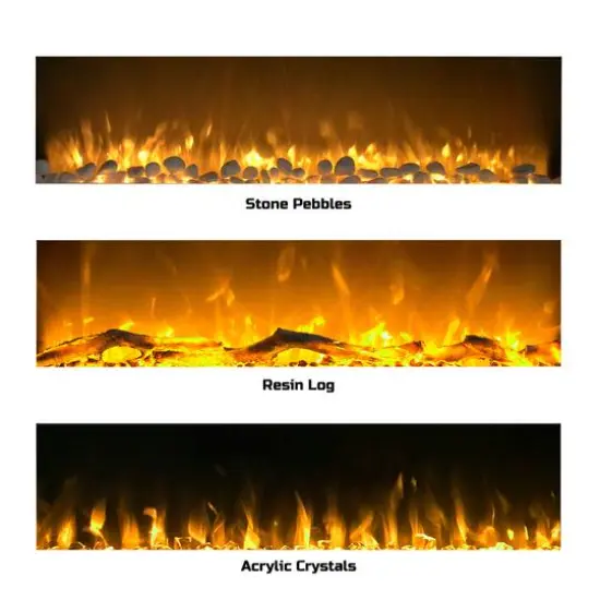 Hastings Home 50" Black LED Electric Fireplace {6}