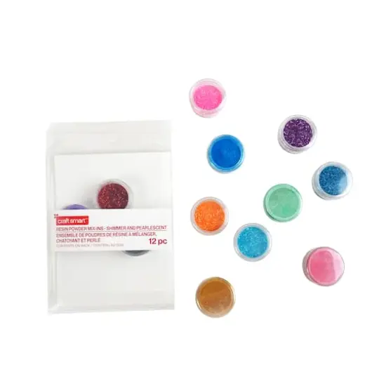 Shimmer & Pearlescent Resin Powder Mix-Ins, 12ct. by Craft Smart&trade; {4}