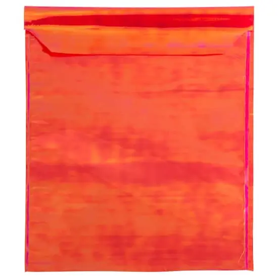 JAM Paper 6.25" x 7.875" Open End Foil Envelopes with Self Adhesive Closure, 25ct. Red Iridescent {6}