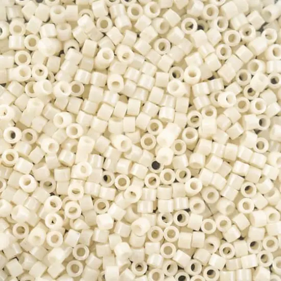 John Bead 11/0 Miyuki Delica Glass Seed Beads, 5g Alabaster Glazed Luster {1}