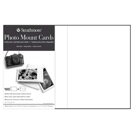 Strathmore&reg; 5" x 7" White Photo Mount Card & Envelope Sets, 100ct. {1}